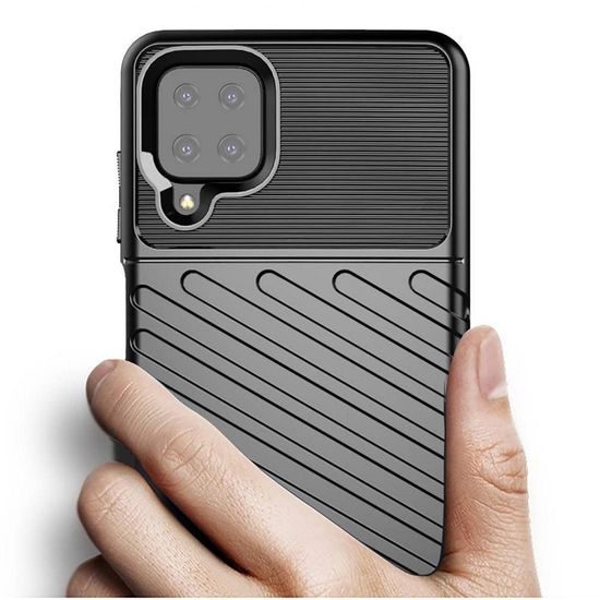 Obal / kryt pre Samsung Galaxy A22 LTE ( 4G ) čierny - Forcell THUNDER