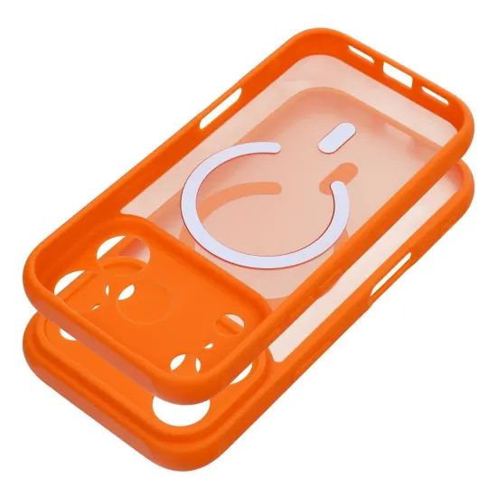 Obal / kryt na Samsung Galaxy A57 oranžový s MagSafe - FULL MATTE MAG COVER