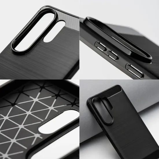 Obal / kryt na Samsung Galaxy A17 černý - Carbon 2.0