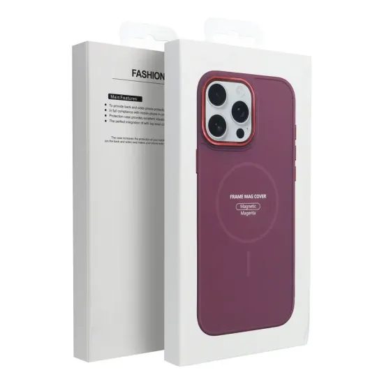 obal / kryt na Apple iPhone 13 PRO červený - Frame Mag
