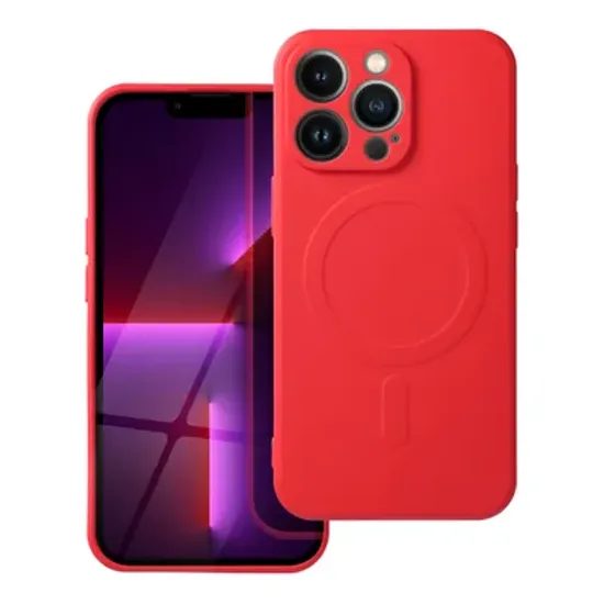 Obal / kryt na Apple iPhone 17 Pro Max červený - Silicone Mag Cover