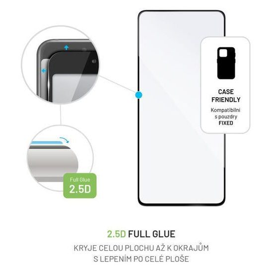 Ochranné / tvrzené sklo Vivo Y36 černé - FIXED Full-Cover