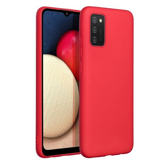 Obal / kryt na Samsung Galaxy A02s červený - Forcell Soft