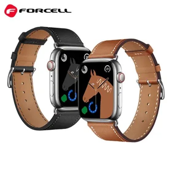 Silikonový řemínek na APPLE Watch 38 / 40 / 41 mm hnědý - FORCELL F-DESIGN FA20 eco