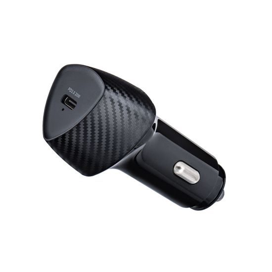 Nabíjačka do auta typ C 3.0 PD20W čierna (celkom 20W) - FORCELL CARBON