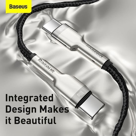 Nabíjecí a datový kebel USB-C / USB-C 2 m černý -BASEUS