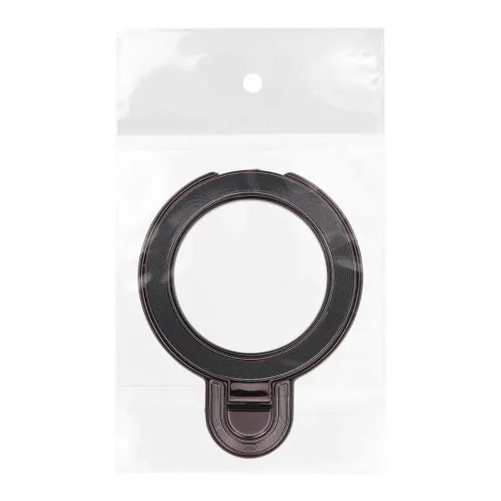 Stojan na telefon CIRCLE GLITTER - nalepovací - černý