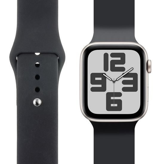 Řemínek pro Apple Watch 42-49mm M-L černý - OBAL:ME