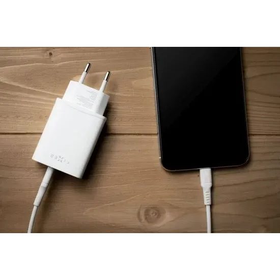 Sítová nabíječka USB - C výstup max 20w bílá - FIXED