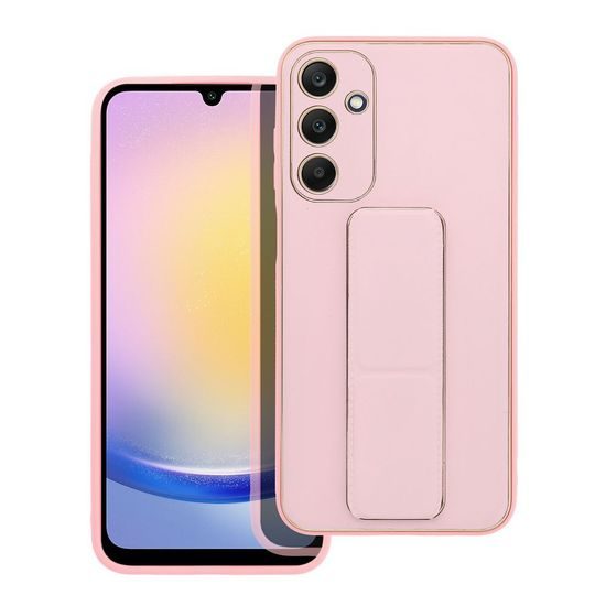 Obal / kryt na Samsung Galaxy A25 5G ružový - Forcell LEATHER