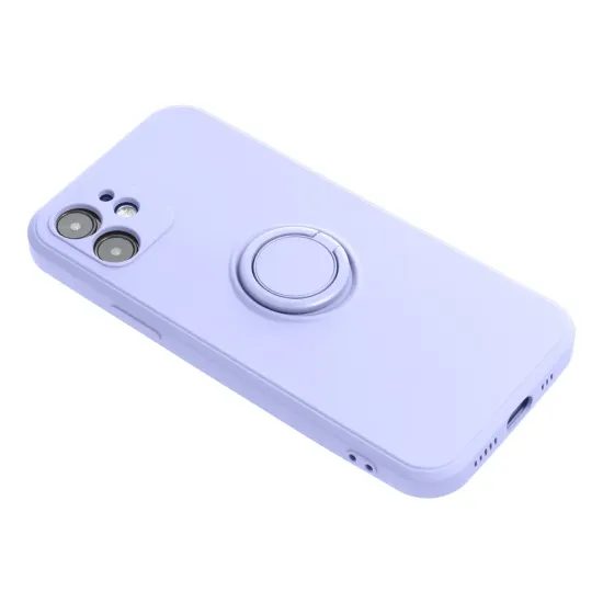 Obal / kryt na Apple iPhone 16e (SE 4 2025) / 17e fialový - Silicone Ring