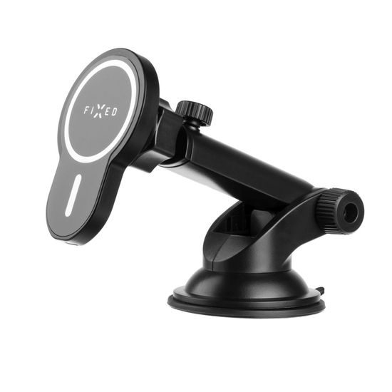 Držák s bezdrátovým nabíjením FIXED MagClick XL s podporou uchycení MagSafe, na sklo nebo palubní desku