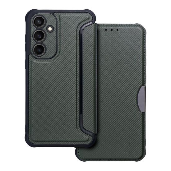 Pouzdro / obal na Samsung Galaxy S23 FE zelené - knížkové RAZOR
