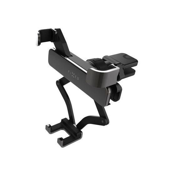 Kompaktní univerzální držák FIXED Gravity (2nd. gen) s uchycením do mřížky ventilace, space gray