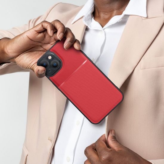 Obal / kryt na Xiaomi Redmi Note 13 Pro 5G červený - NOBLE Case