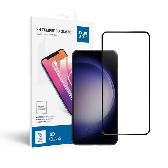 Tvrzené / ochranné sklo Samsung Galaxy S23 - černé BlueStar