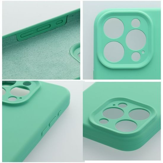 Obal / kryt na Apple iPhone 15 Pro zelený - Silicone Case 2mm