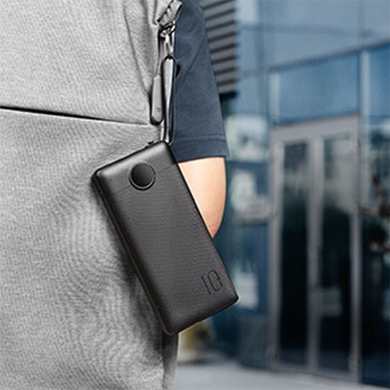 Powerbanka C20 20 000mAh (Micro + Typ C + Lightning) černá - VEGER