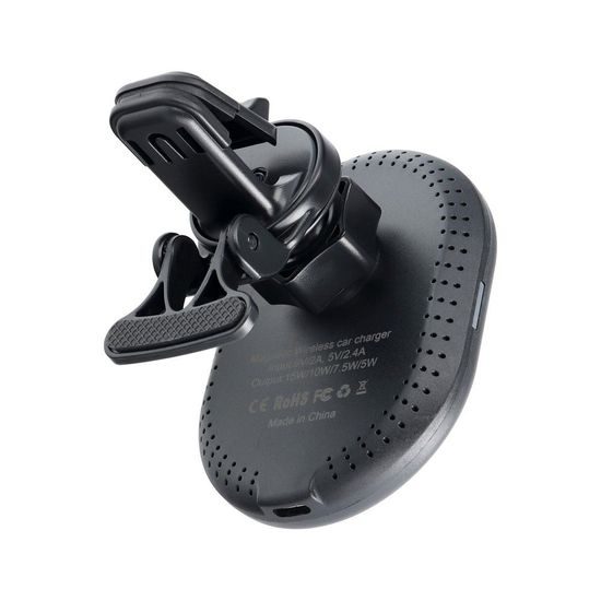 Držák do auta do mřížky podporující bezdrátové nabíjení MagSafe 15W černý - D8