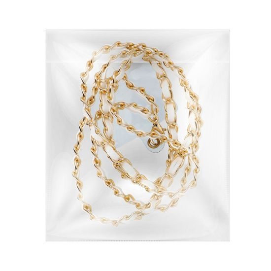 Přívěšek k telefonu na krk 116 cm bilý - STRAP