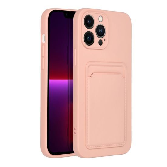 Obal / kryt na Apple iPhone 13 Pro Max růžový Forcell Card