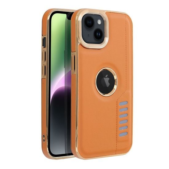 Obal / kryt na Apple iPhone 14 hnědý - MILANO