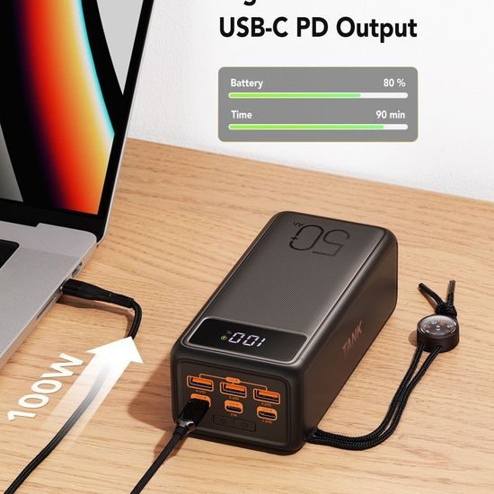 Power Bank VEGER Tank Lite - 56 000mAh černá