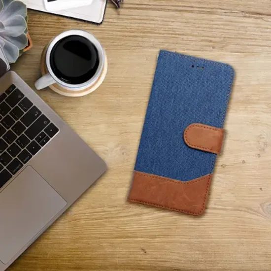 Pouzdro / obal na Samsung Galaxy A51 modré - knížkové GOMMA