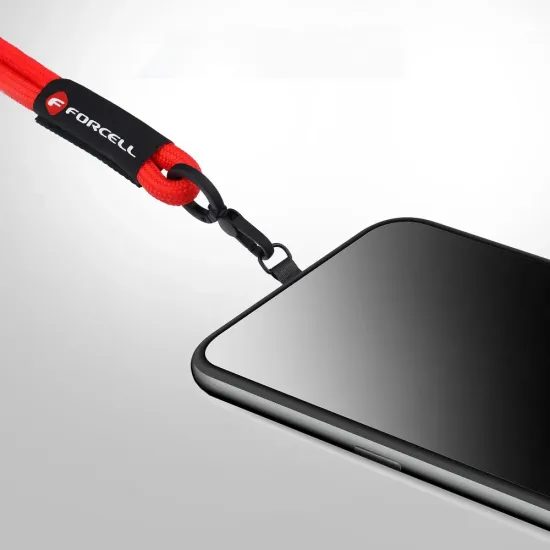 Řemínek na zápěstí červený - FORCELL F-DESIGN R10X40