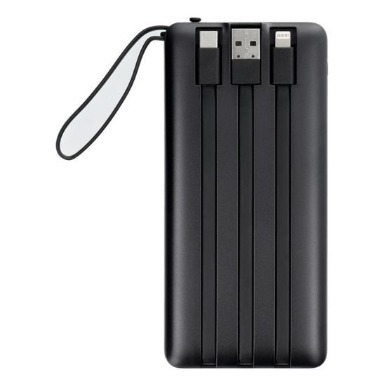 Powerbanka C10 10 000mAh (Micro + Typ C + Lightning) černá - VEGER