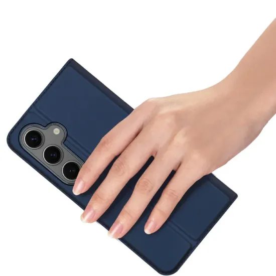 Puzdro / obal na Samsung Galaxy S24 FE modrý - kniha DUX DUCIS