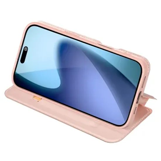 Pouzdro / obal na Apple iPhone 17 růžové - knížkové DUX DUCIS