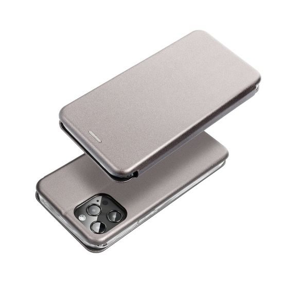 Pouzdro / obal na Samsung Galaxy A03 stříbrný - knížkový Elegance Book