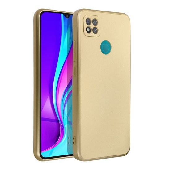 Obal / kryt na Xiaomi Redmi 9C zlatý - Forcell METALLIC