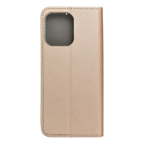 Pouzdro / obal na MOTOROLA G75 zlaté - knížkové SMART Book