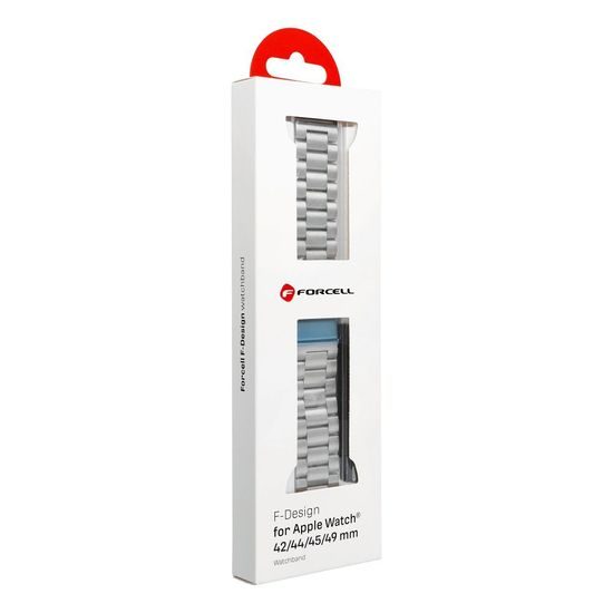 Nerezový řemínek pro Apple Watch 42/44/45/49mm stříbrný - FORCELL