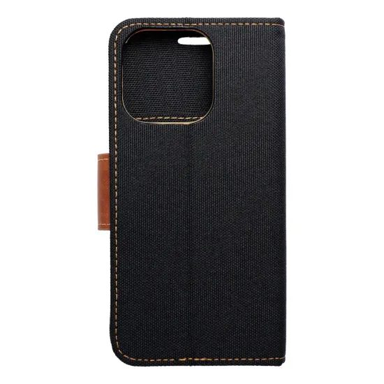 Puzdro / obal na Apple iPhone 16 Pro čierne - kniha CANVAS