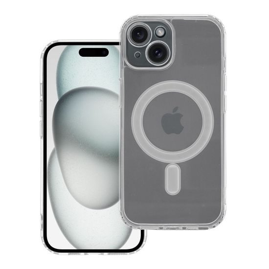 Obal / kryt na Apple iPhone 15 průhledný - Mag Cover