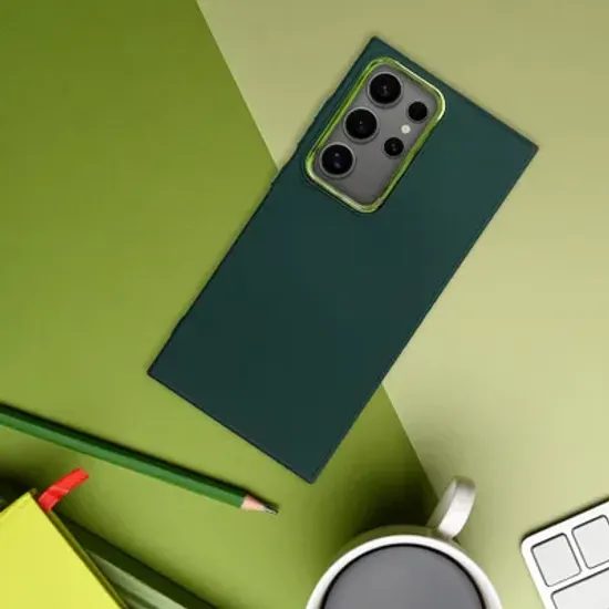 Obal / kryt na Samsung Galaxy A17 zelený - FRAME