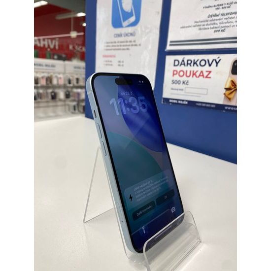 Apple iPhone 15 128GB modrý - použitý (A)