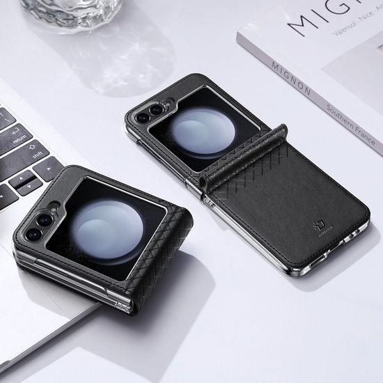 Obal / kryt na Samsung Z Flip6 5G čierny - Dux Ducis Brill