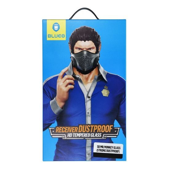 Tvrdené / ochranné sklo Apple iPhone 16 Pro čierne - 5D Mr. Monkey Glass