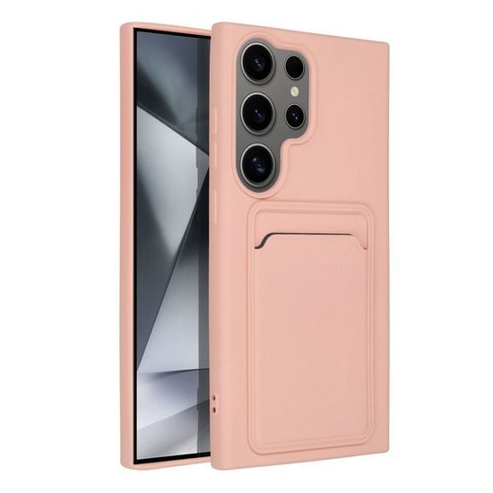 Obal / kryt na Samsung Galaxy S24 Ultra růžový - Card Case