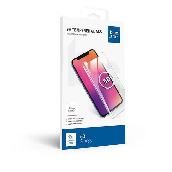 Tvrdené / ochranné sklo Apple iPhone XR / iPhone 11 čierne - BlueStar 5D