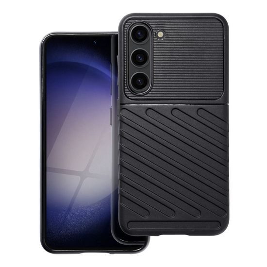 Obal / kryt na Samsung Galaxy S23 čierny - THUNDER Case