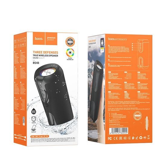 Športový bezdrôtový bluetooth reproduktor BS48, čierny - HOCO