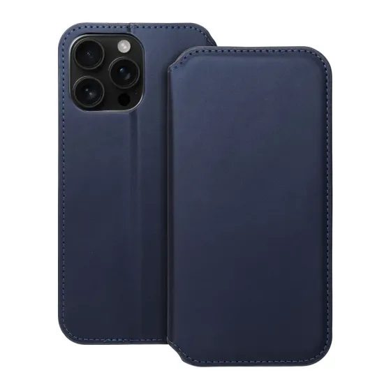 Puzdro / obal na Apple iPhone 16 Pro modré - kniha DUAL POCKET