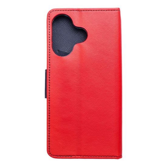 Puzdro / obal na Xiaomi Redmi 13 4G červené / modré - kniha Fancy