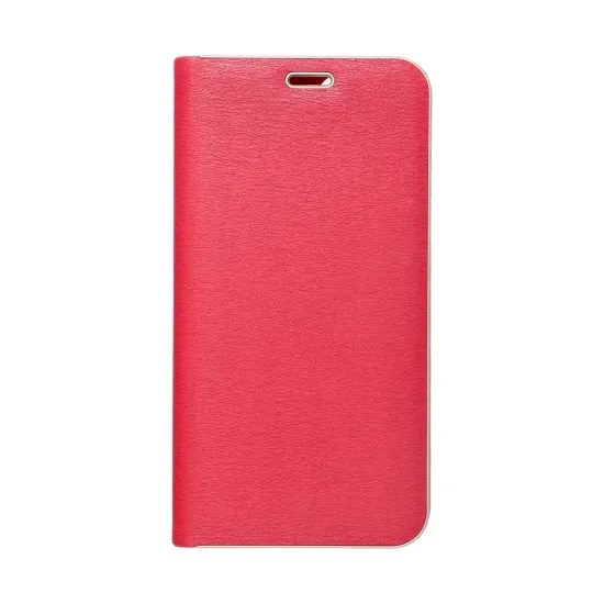 Pouzdro / obal na Xiaomi Redmi Note 14 4G červený - knížkový Luna Book Gold