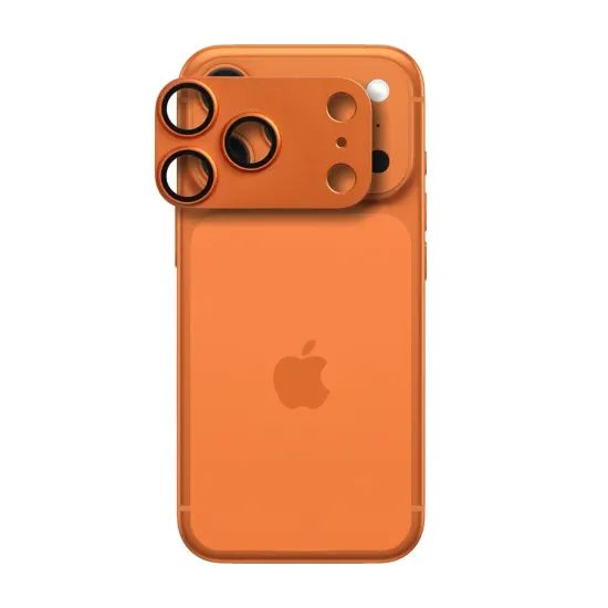 Tvrzené / ochranné sklo kamery Apple iPhone 17 PRO oranžové - Metal Glass